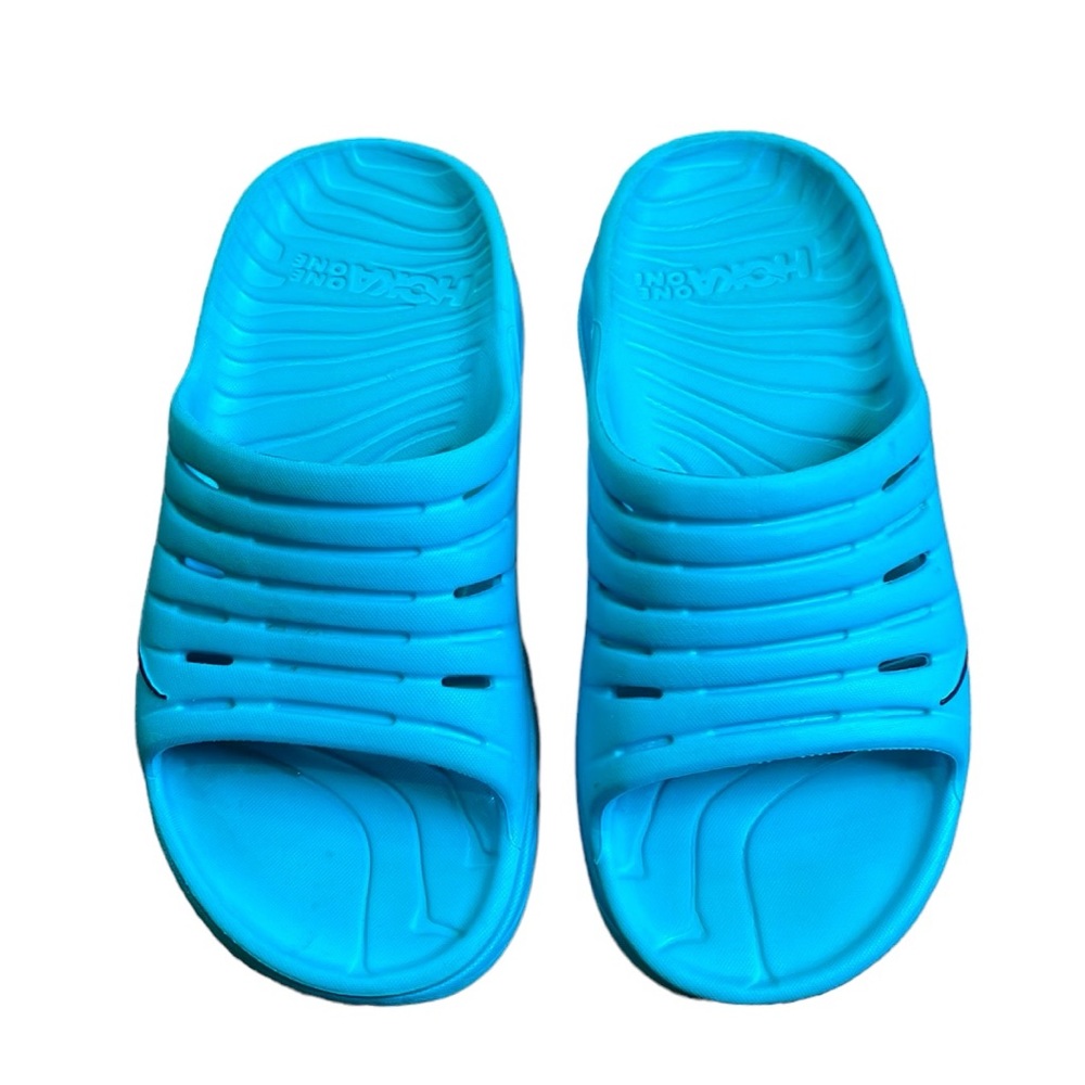Hoka One One Women's Ora Recovery Slide Sandal Blue—Size 7
